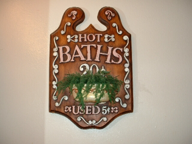 Baths 20c. Used 5c.